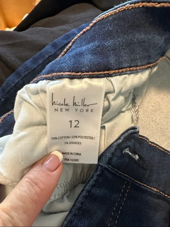 Nicole Miller Dark Blue Skinny Jeans - Picture 3 of 6